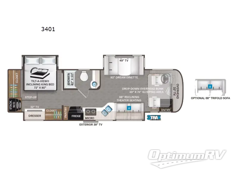 2022 Thor Aria 3401 Floorplan Photo