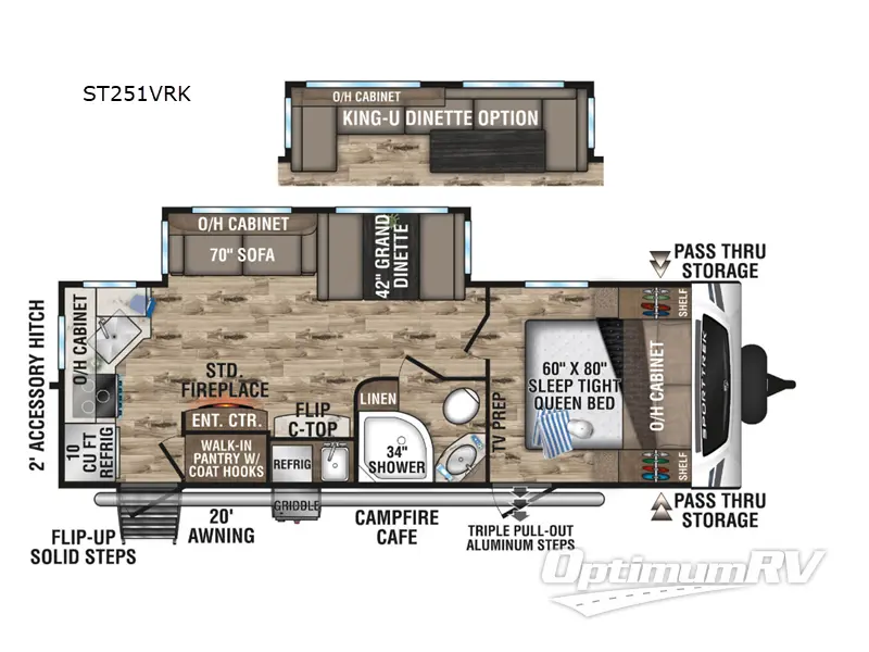 2024 Venture SportTrek ST251VRK RV Floorplan Photo