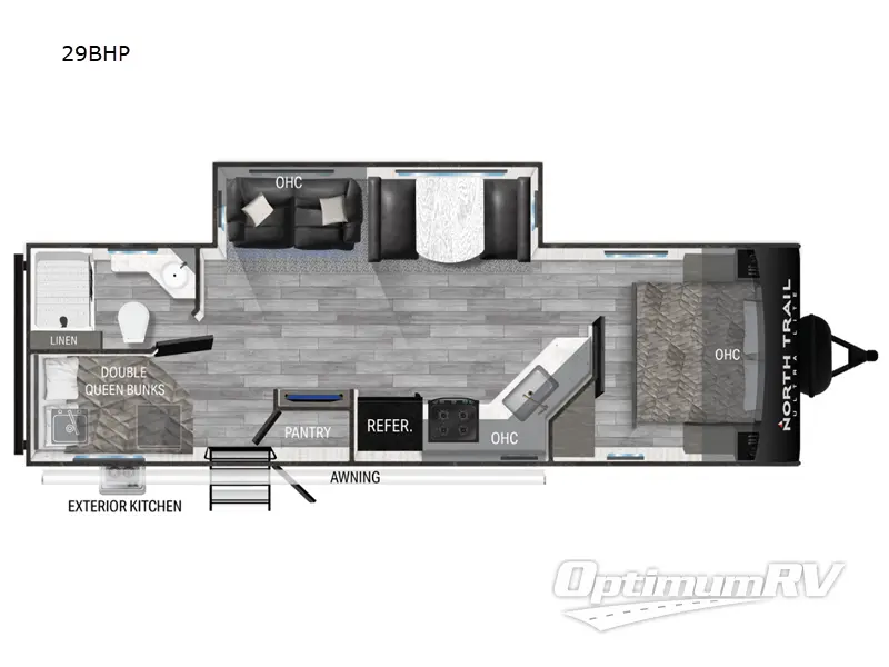 2024 Heartland North Trail 29BHP Floorplan Photo