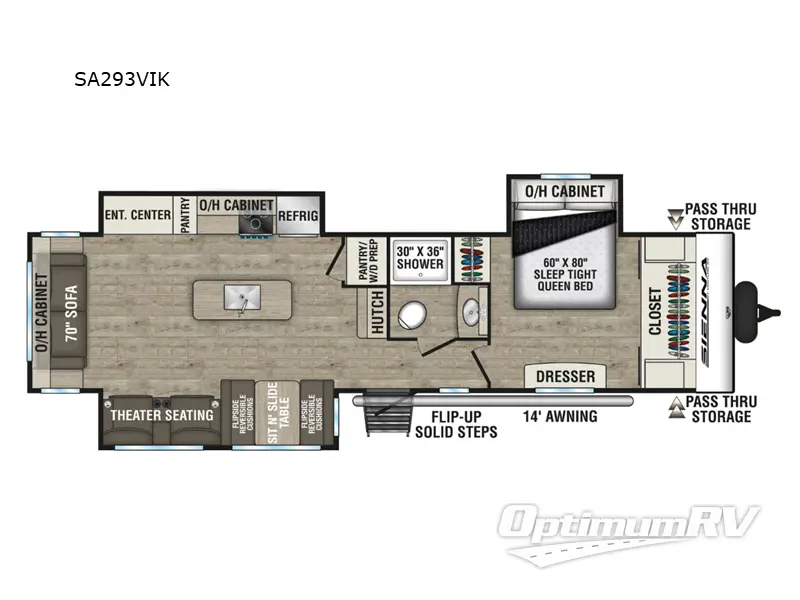 2025 Venture Sienna SA293VIK Floorplan Photo