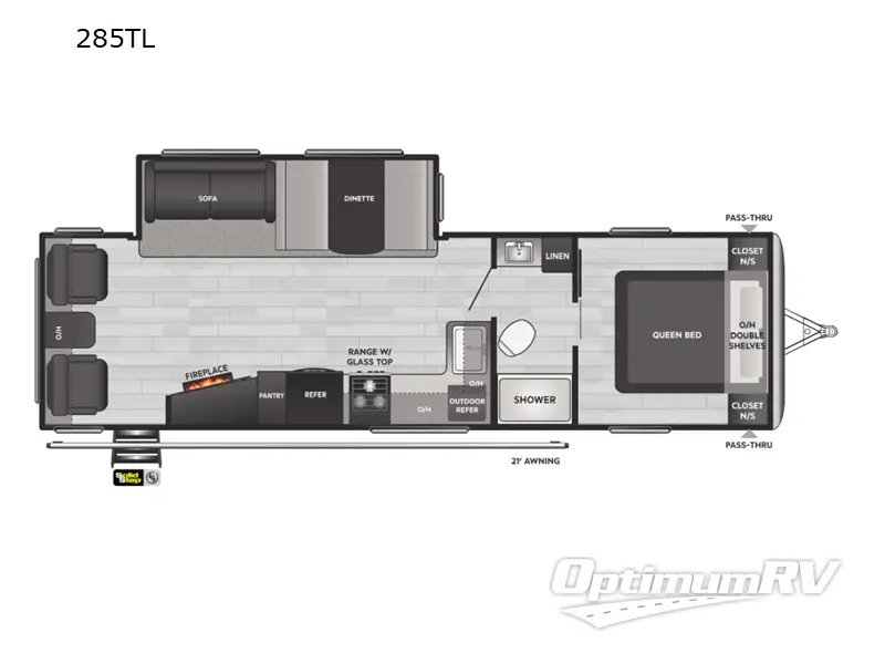 2022 Keystone Springdale 285TL RV Floorplan Photo