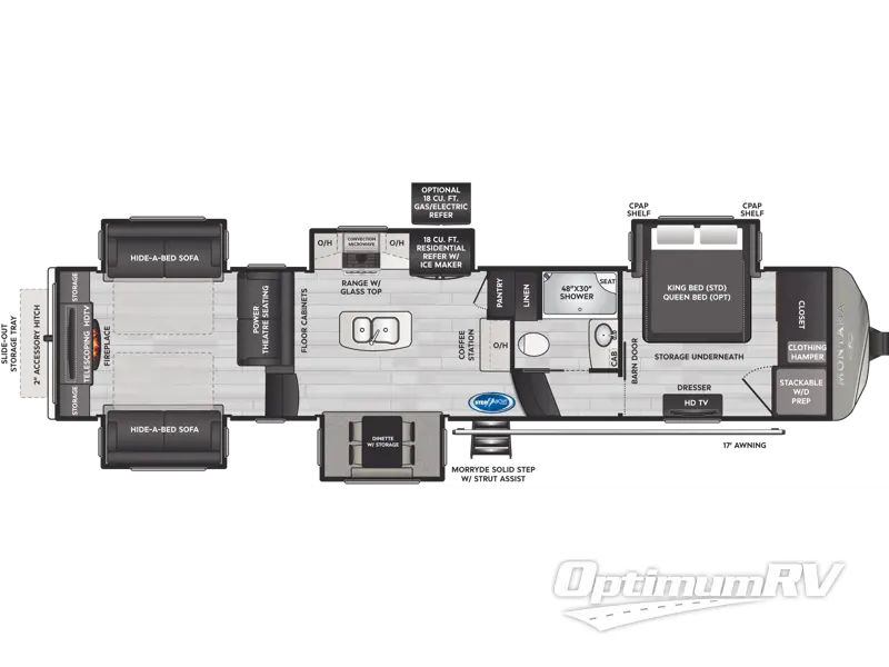 2022 Keystone Montana 3791RD RV Floorplan Photo