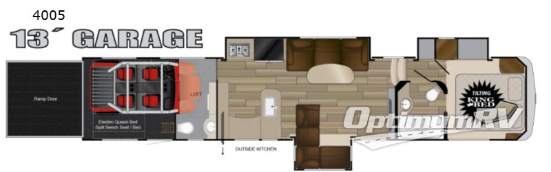 2018 Heartland Cyclone 4005 Floorplan Photo