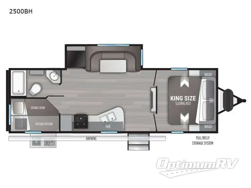2021 Cruiser MPG 2500BH Floorplan Photo