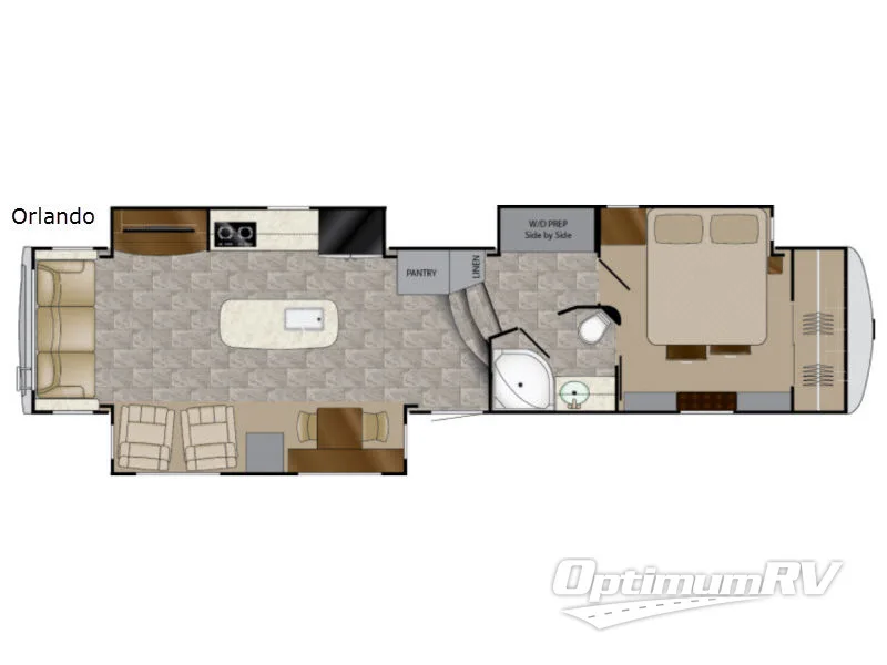 2017 Heartland Landmark 365 Orlando RV Floorplan Photo