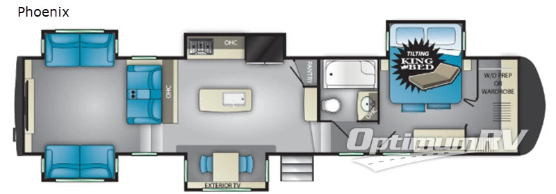 2019 Heartland Landmark 365 Phoenix RV Floorplan Photo