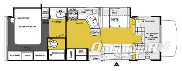 2013 Forest River Sunseeker 3050S Ford Floorplan Photo