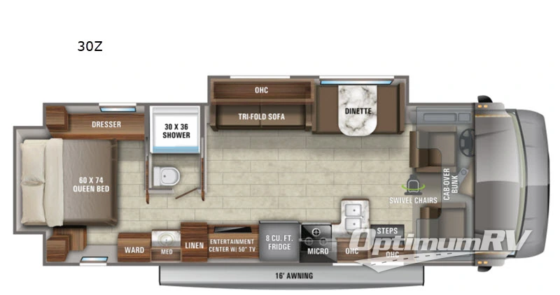 2021 Jayco Greyhawk 30Z Floorplan Photo
