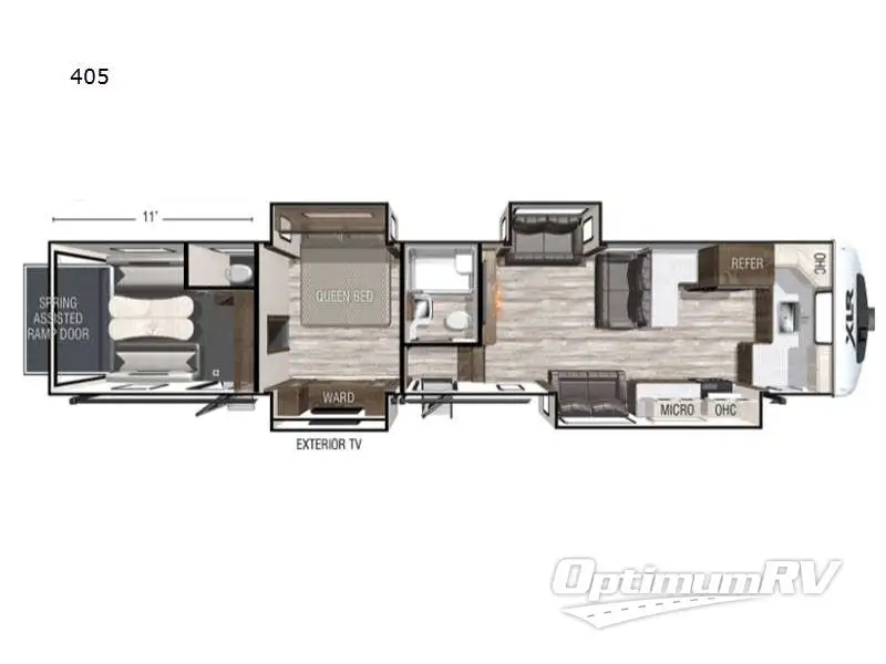 2022 Forest River XLR Nitro 405 Floorplan Photo