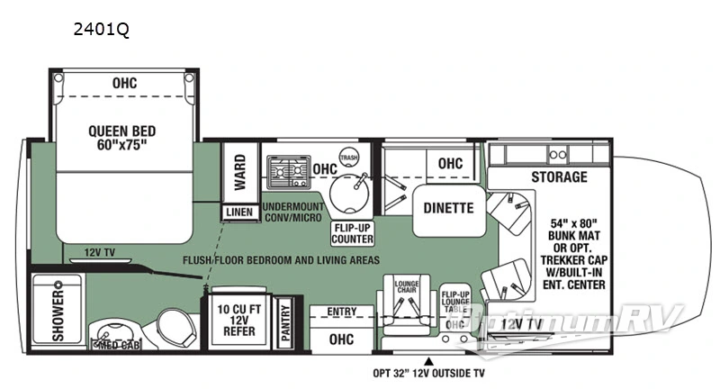 2020 Forest River Forester MBS 2401Q Floorplan Photo