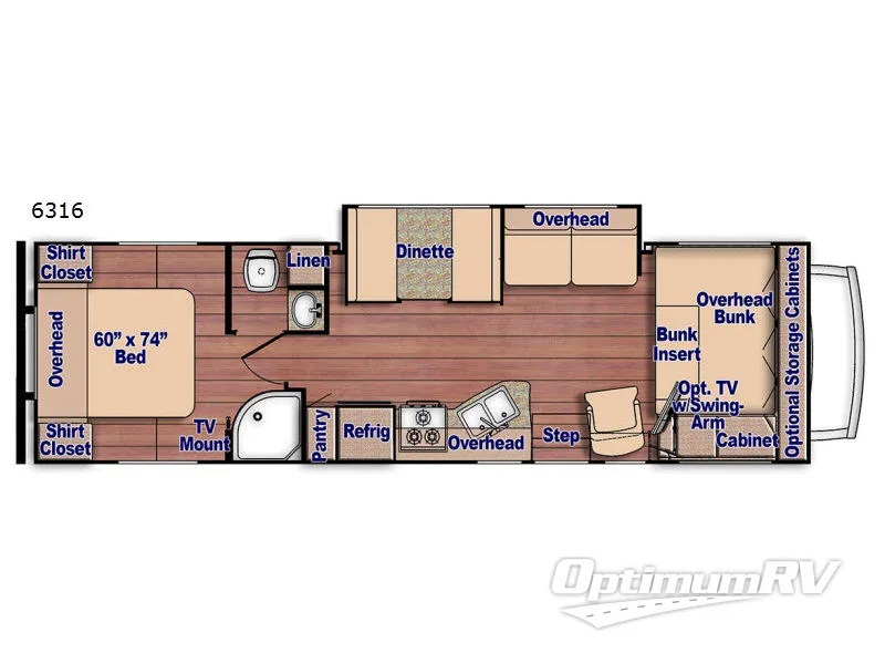 2017 Gulf Stream Conquest 3616 Floorplan Photo