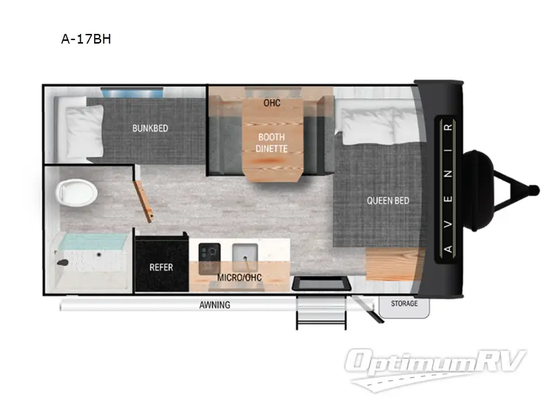 2025 Cruiser Avenir A-17BH Floorplan Photo