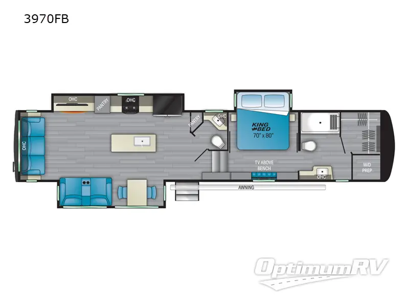 2022 Heartland Bighorn 3970FB RV Floorplan Photo