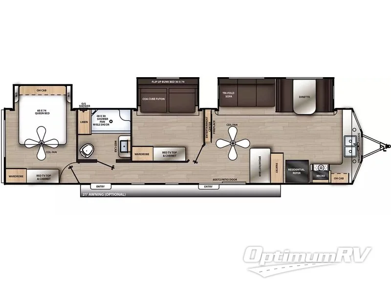 2024 Coachmen Catalina Destination Series 39FKTS RV Floorplan Photo