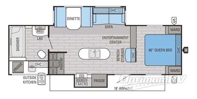 2016 Jayco Jay Flight 28RBDS Floorplan Photo