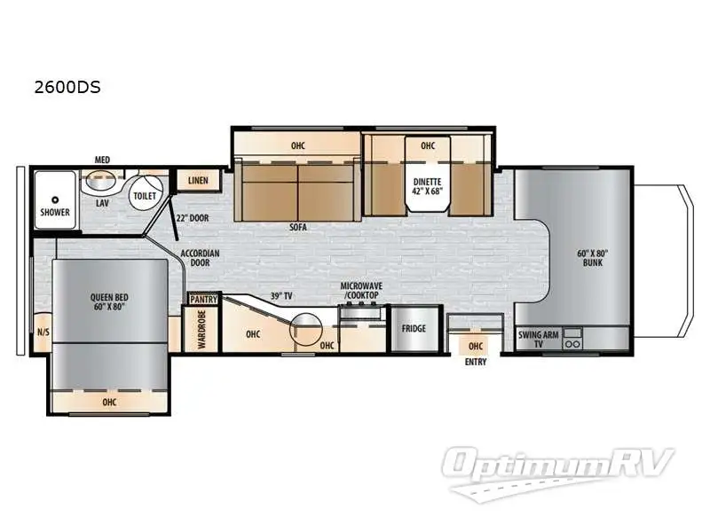 2023 East To West Entrada 2600DS Floorplan Photo