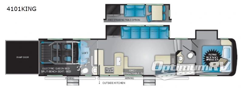 2020 Heartland Cyclone 4101KING Floorplan Photo