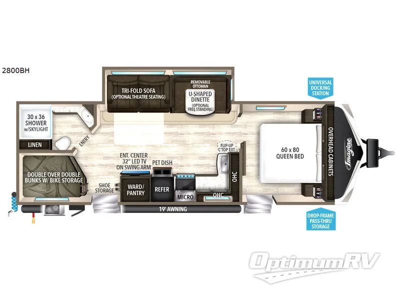 2018 Grand Design Imagine 2800BH Floorplan Photo