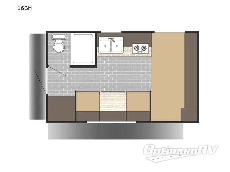 2024 Sunset Park Sun Lite 16BH Floorplan Photo