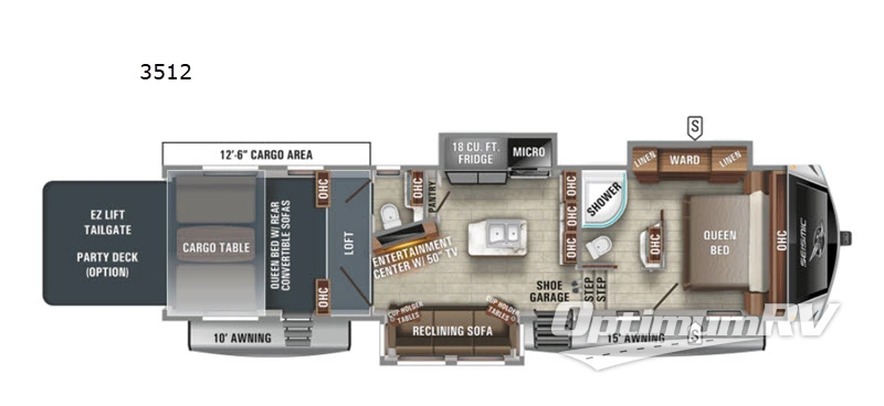 2021 Jayco Seismic 3512 Floorplan Photo