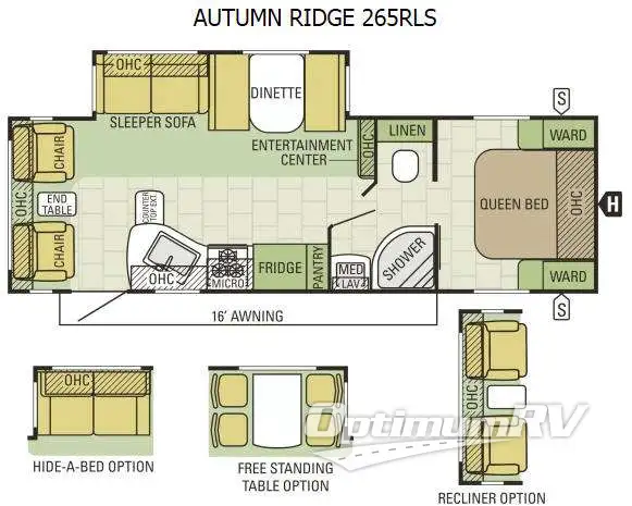 2015 Starcraft Autumn Ridge 265RLS Floorplan Photo