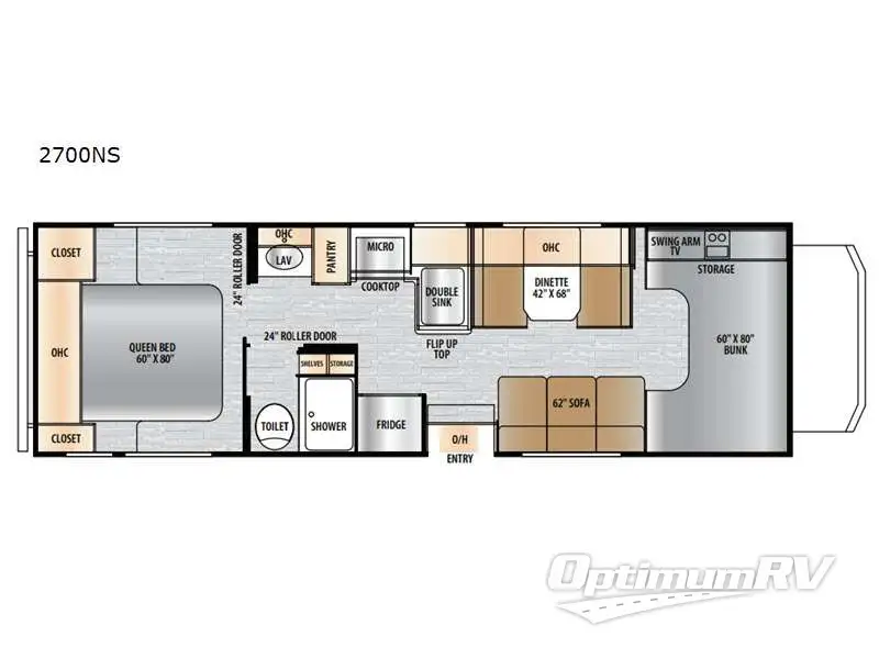 2024 East To West Entrada 2700NS Floorplan Photo