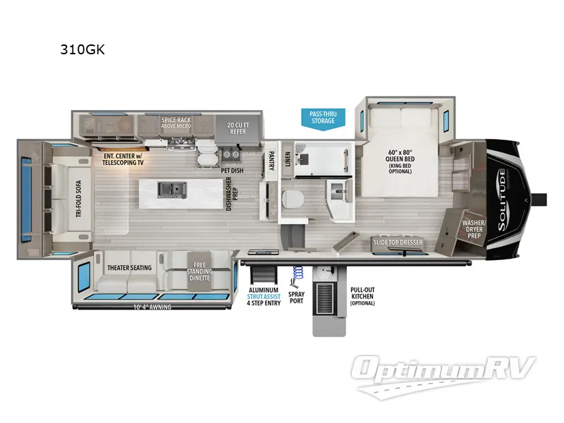 2025 Grand Design Solitude 310GK Floorplan Photo
