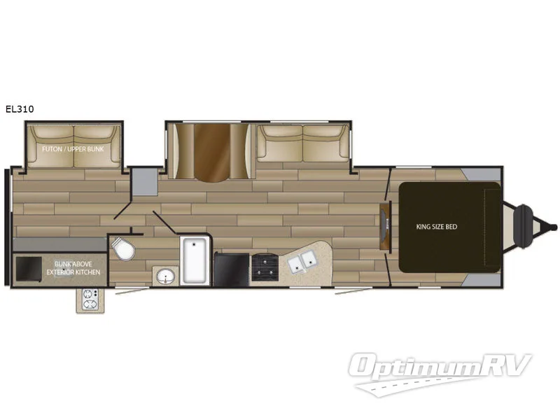 2018 Cruiser Embrace EL310 RV Floorplan Photo