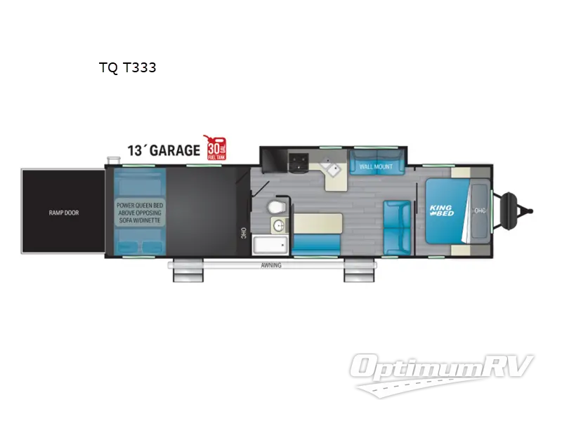 2023 Heartland Torque TQ T333 RV Floorplan Photo