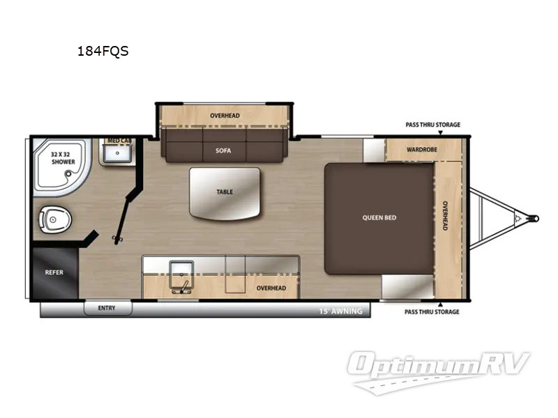 2022 Coachmen Catalina Summit Series 7 184FQS Floorplan Photo