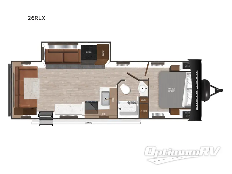 2025 Heartland North Trail 26RLX Floorplan Photo