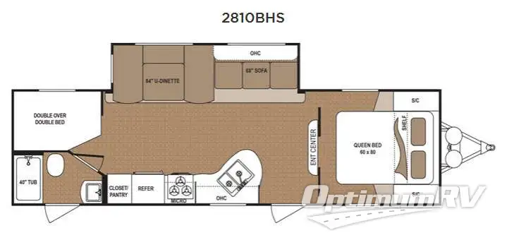 2015 Dutchmen Aspen Trail 2810BHS RV Floorplan Photo