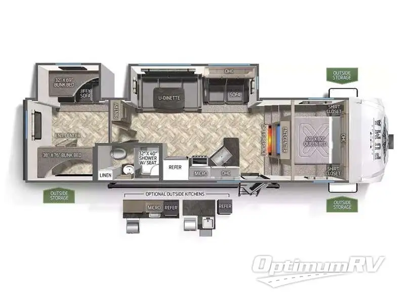 2023 Palomino Puma 295BHSS RV Floorplan Photo