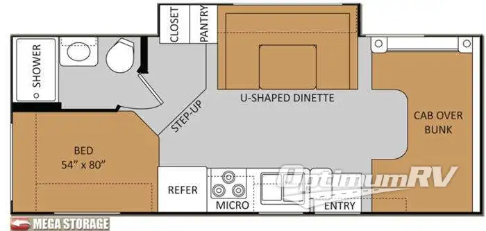 2013 Thor Four Winds 24C Floorplan Photo
