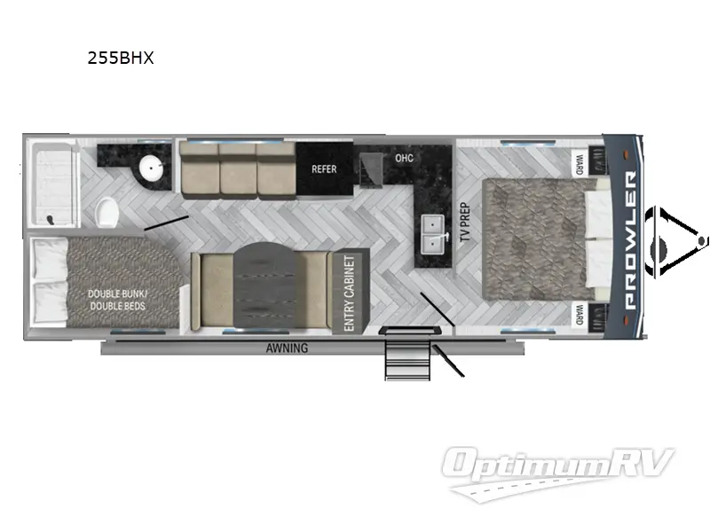 2024 Heartland Prowler Lynx 255BHX RV Floorplan Photo