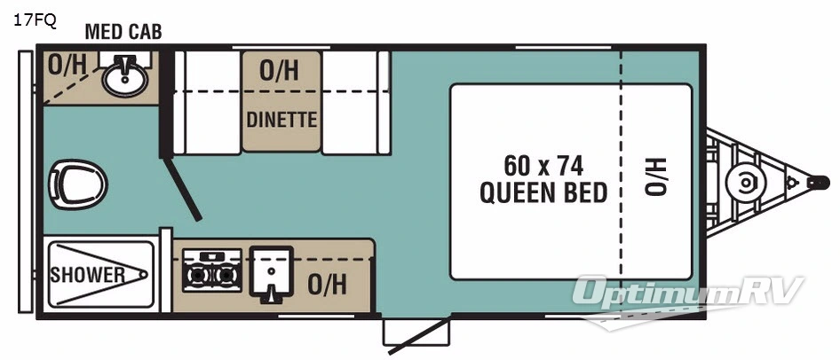2017 Viking Ultra-Lite 17FQ Floorplan Photo