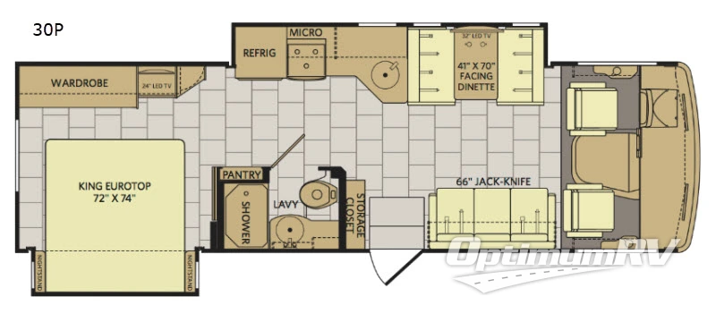 2018 Fleetwood Flair 30P Floorplan Photo