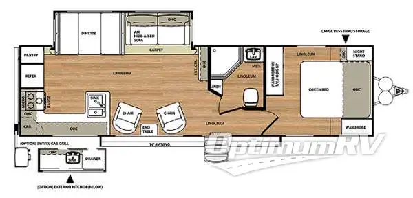 2014 Forest River Salem Hemisphere Lite 282RK Floorplan Photo