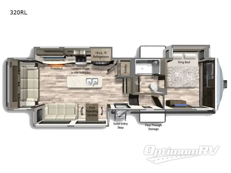 2022 Dutchmen Yukon 320RL Floorplan Photo