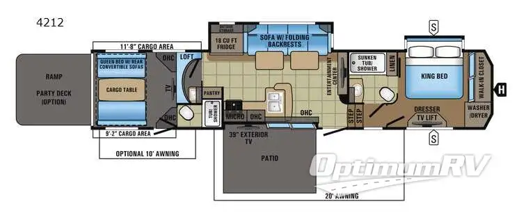 2017 Jayco Seismic 4212 Floorplan Photo