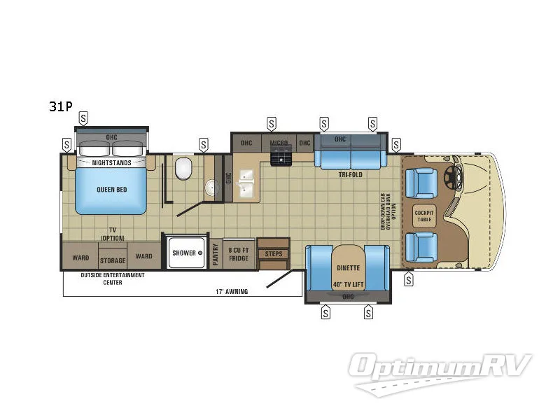2017 Jayco Alante 31P Floorplan Photo