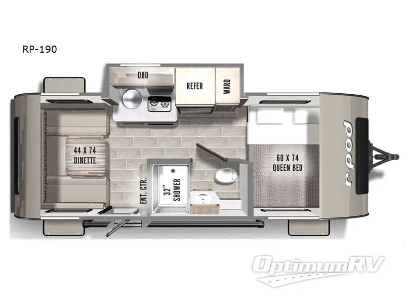 2021 Forest River R Pod RP-190 Floorplan Photo