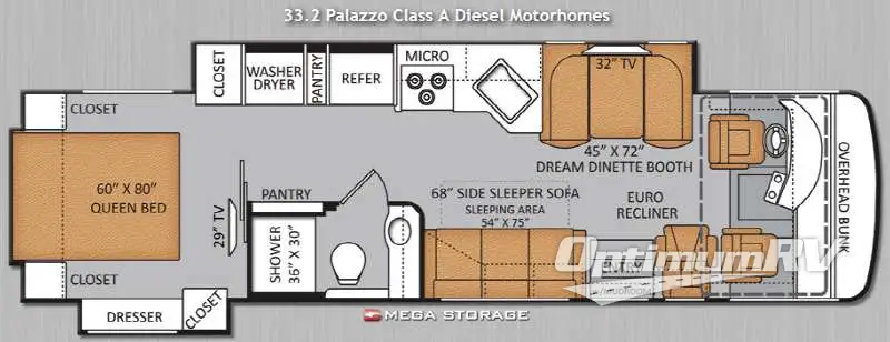 2014 Thor Palazzo 33 2 Floorplan Photo
