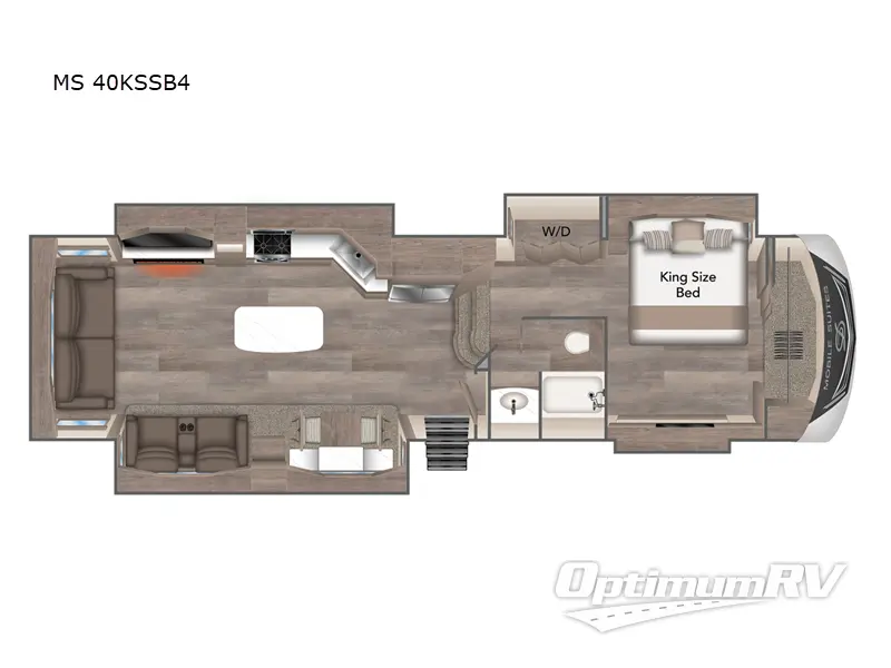2024 DRV Luxury Suites Mobile Suites MS 40KSSB4 Floorplan Photo