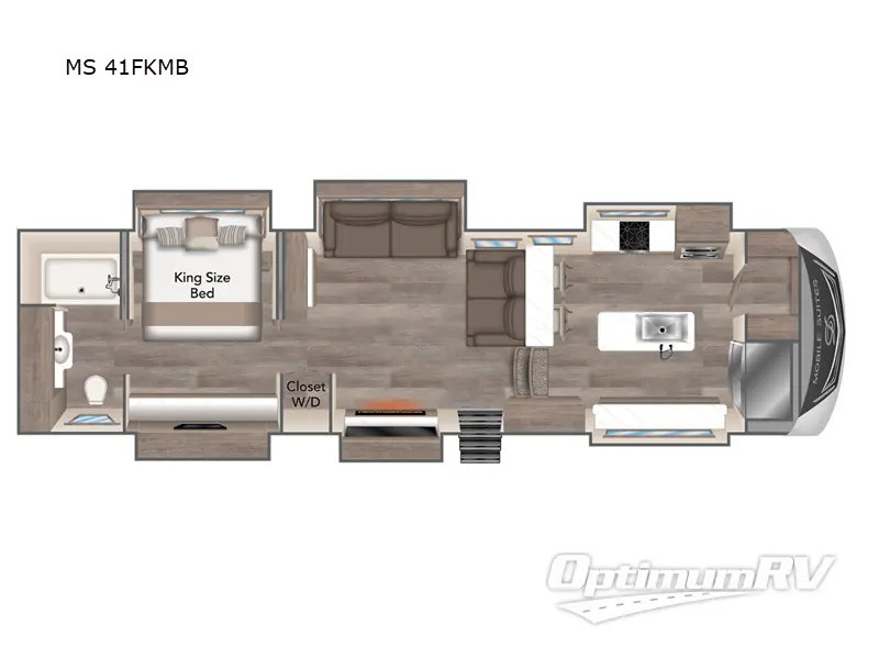 2024 DRV Luxury Suites Mobile Suites MS 41FKMB Floorplan Photo