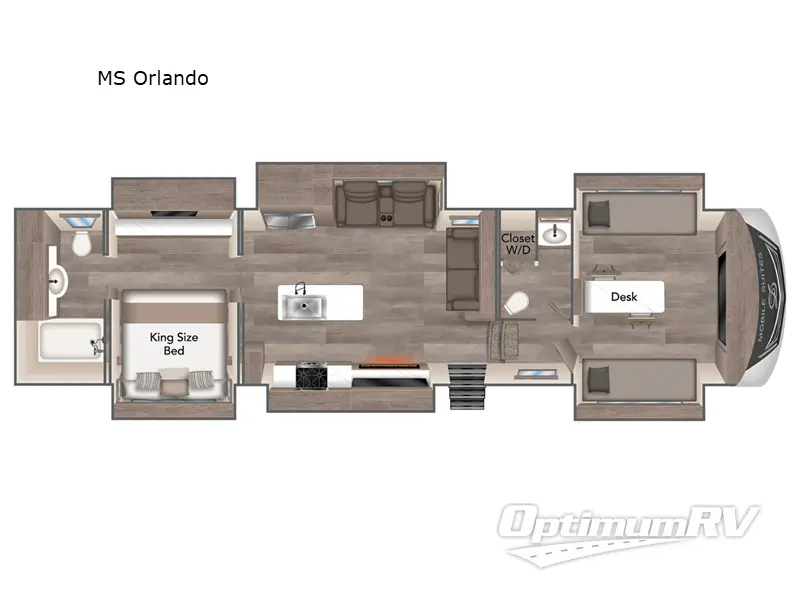 2024 DRV Luxury Suites Mobile Suites MS Orlando Floorplan Photo