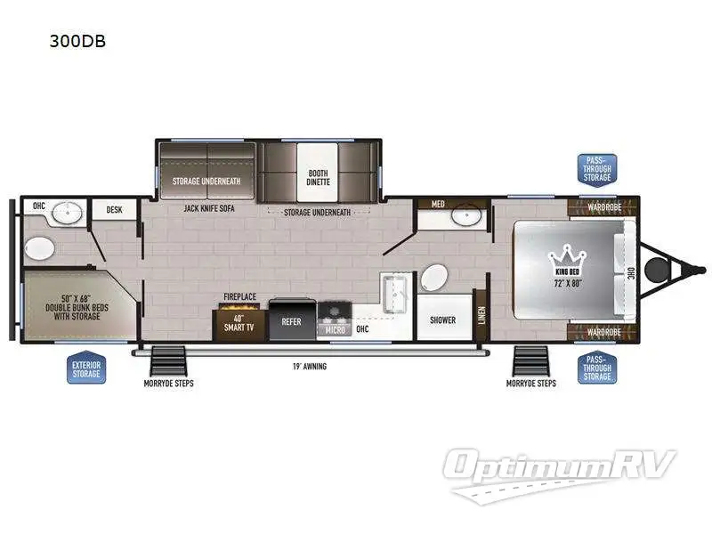 2024 East To West Della Terra 300DB Floorplan Photo