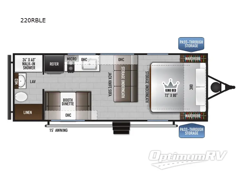 2024 East To West Della Terra LE 220RBLE Floorplan Photo