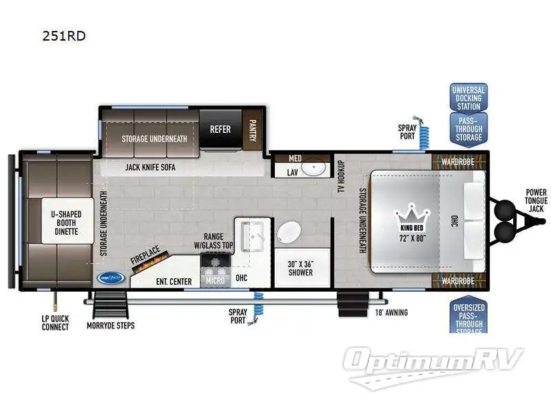 2024 East To West Della Terra 251RD Floorplan Photo
