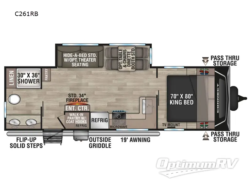 2024 KZ Connect C261RB Floorplan Photo